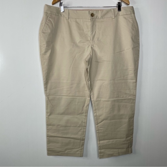 Eddie Bauer Khaki Capris Size 18 Petite - Picture 1 of 5